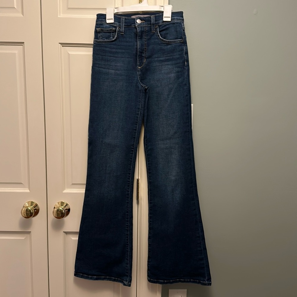 Joe’s Cosima Flare Jeans Womens 25 Medium Wash Denim Wide Leg High Rise